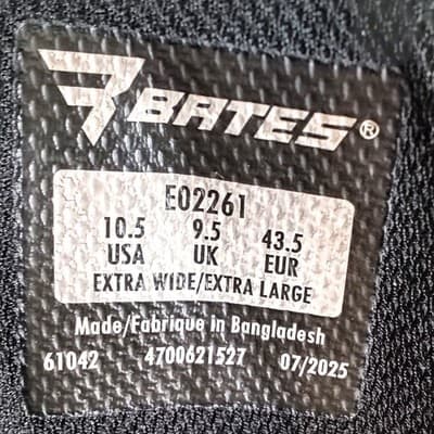 Bates Mens GX-8 GORE-TEX Side Zip Waterproof Tactical Boots Black 10.5 - Thumbnail 3