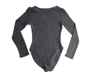 Coco + Jaime Son Long Sleeve Ribbed Bodysuit - Size M - Thumbnail 4