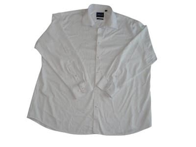 SHIELD-X Slim Fit Dress Shirt - White 4XL - Thumbnail 3
