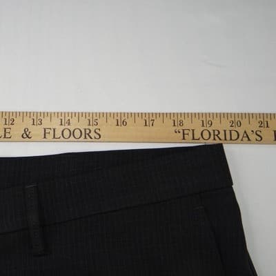 Haggar H26 Mens Dress Pants 38x29 Charcoal Black Micro Check Straight Leg Slacks - Thumbnail 8