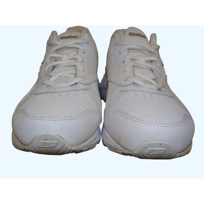 Reebok DMXMAX White Leather Wide 2E Walking Shoes Men's Size 8 - Thumbnail 2