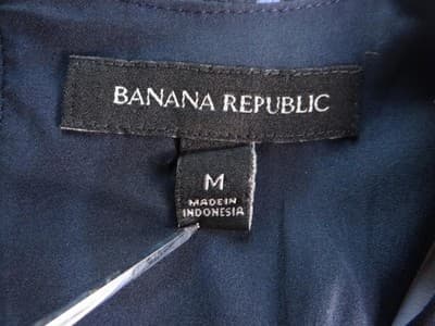Banana Republic Chic Striped Tank Top - Navy & Blue - Thumbnail 5