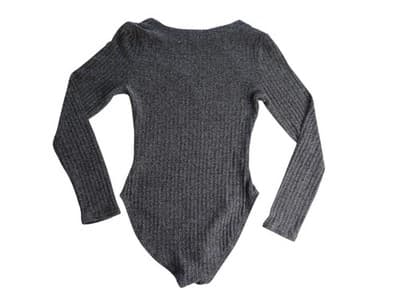 Coco + Jaime Son Long Sleeve Ribbed Bodysuit - Size M - Thumbnail 5