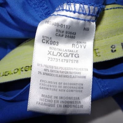 Cherokee Luxe Sport Royal Blue Scrub Pants Cargo Drawstring XL CK003 - Thumbnail 2