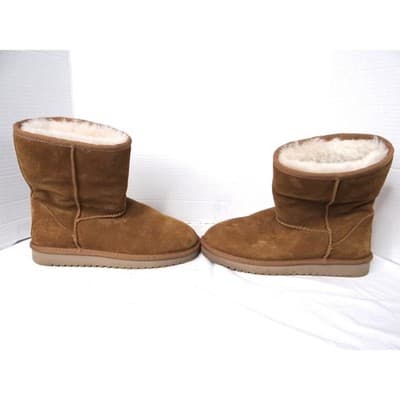 Koolaburra by UGG Women's Brown Suede Sheepskin Lined Boots Style 1017090 Size 7 - Thumbnail 2