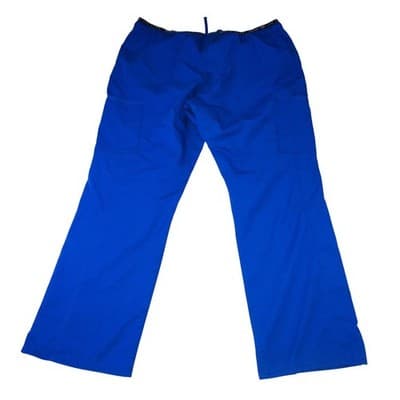 Cherokee Luxe Sport Royal Blue Scrub Pants Cargo Drawstring XL CK003 - Thumbnail 3