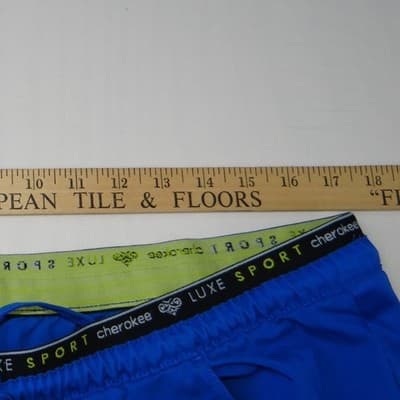 Cherokee Luxe Sport Royal Blue Scrub Pants Cargo Drawstring XL CK003 - Thumbnail 5