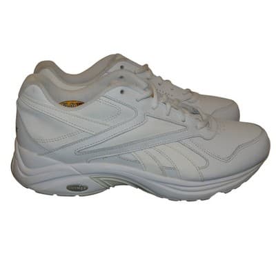 Reebok DMXMAX White Leather Wide 2E Walking Shoes Men's Size 8 - Thumbnail 3