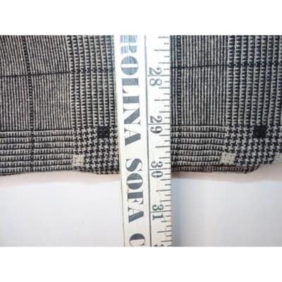 Vintage HBS LTD Trendy Plaid Double Breasted Blazer Jacket Gray Black White - Thumbnail 6