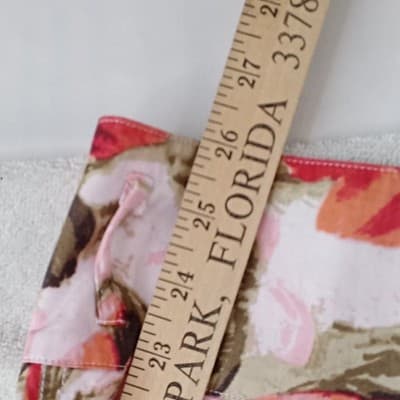 Grace Elements Red Floral Cotton A-Line Belted Skirt Womens Size 10 Pleated Knee - Thumbnail 5