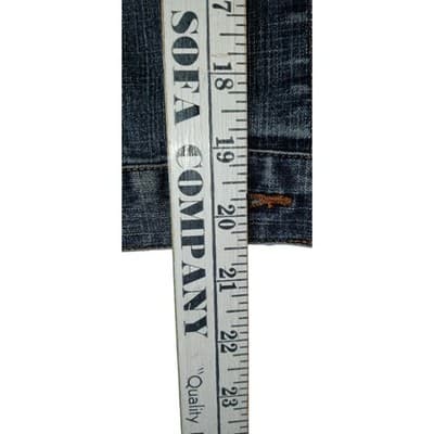 Lee Women's Denim Vest Distressed Raw Hem Blue Size L - Thumbnail 6