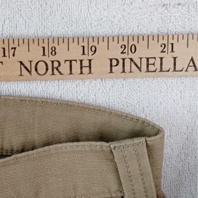 Carhartt Relaxed Straight Fit Work Pants Mens 40x34 Tan Canvas Utility Trousers - Thumbnail 4