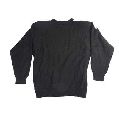 Vintage Alfred Dunner Women's Black White Starbursts Knit Sweater Size L - Thumbnail 4