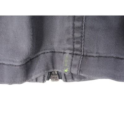 Express Gray Utility Jacket Women's Size L Patches Military Style - Thumbnail 14