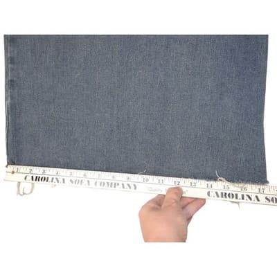 Y2K inspired Extreme Wide Leg Denim Jeans Cropped Raw Hem On Trend - Thumbnail 5