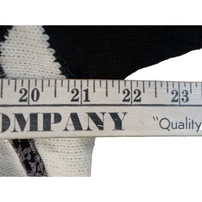 Vintage Alfred Dunner Women's Black White Starbursts Knit Sweater Size L - Thumbnail 8