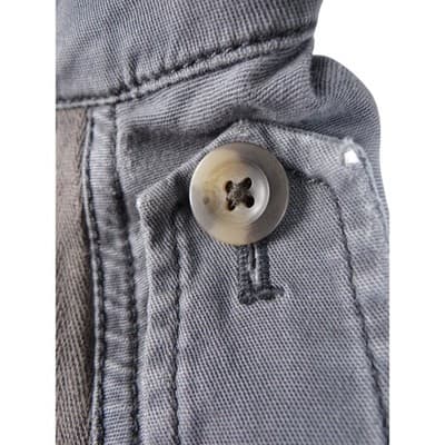 Express Gray Utility Jacket Women's Size L Patches Military Style - Thumbnail 16