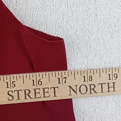 Topshop Womens Burgundy Wine V-Neck Spaghetti Strap Camisole Tank Top Size 6 - Thumbnail 4