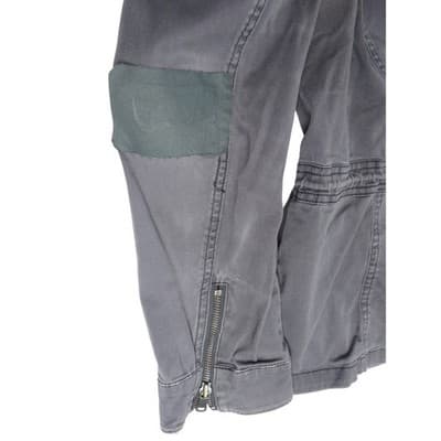 Express Gray Utility Jacket Women's Size L Patches Military Style - Thumbnail 10