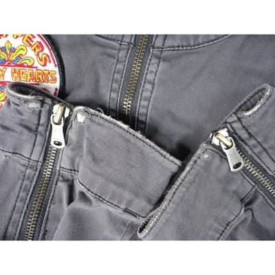 Express Gray Utility Jacket Women's Size L Patches Military Style - Thumbnail 18