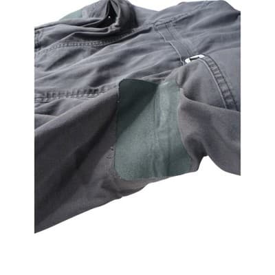 Express Gray Utility Jacket Women's Size L Patches Military Style - Thumbnail 13