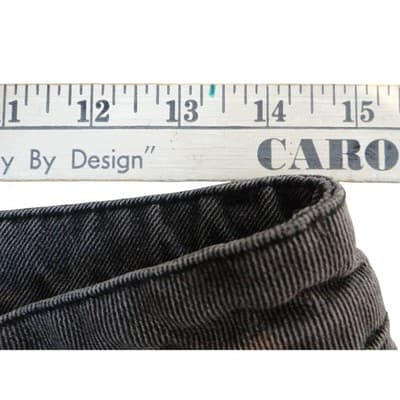EDIKTED Wide Leg Jeans Charcoal Wash Women's Size M - Thumbnail 6