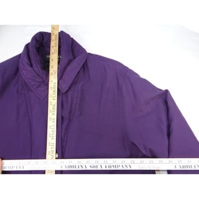 Bromley Sport Purple Quilted Lined Zip Jacket Women Sz L Thermo Loft Insulation - Thumbnail 9