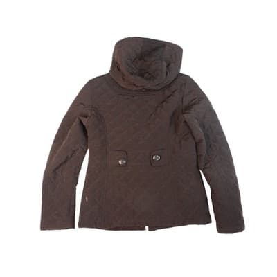 Esprit Quilted Hooded Toggle Jacket Brown Women's Size Medium Cozy Warm Winter - Thumbnail 4