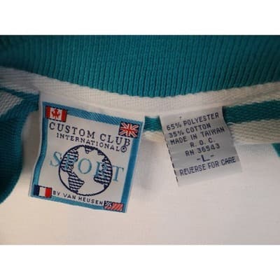 Vintage Custom Club International Sailboat Graphic Stripe T Shirt Mens Large - Thumbnail 4