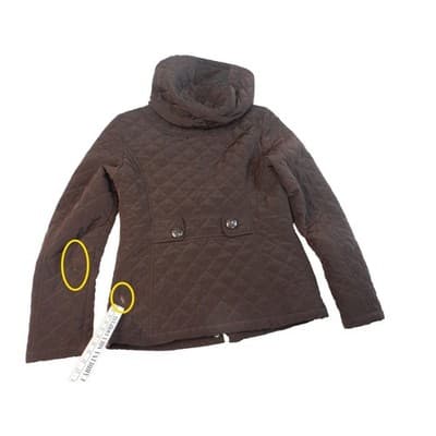 Esprit Quilted Hooded Toggle Jacket Brown Women's Size Medium Cozy Warm Winter - Thumbnail 17