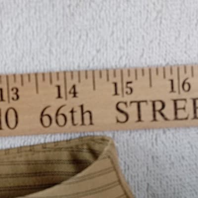 Y2K A. Byer Womens Tan Brown Pinstripe Wide Leg Dress Pants Trouser Size 9 - Thumbnail 4