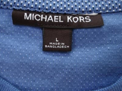 Stylish Michael Kors Blue Polka Dot T-Shirt - Thumbnail 2