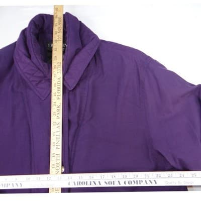 Bromley Sport Purple Quilted Lined Zip Jacket Women Sz L Thermo Loft Insulation - Thumbnail 8