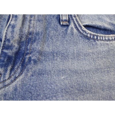 ZARA Women Straight Leg Jeans Light Wash Distressed Raw Hem Size 6 - Thumbnail 4