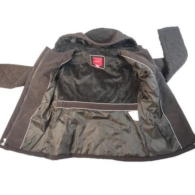 Esprit Quilted Hooded Toggle Jacket Brown Women's Size Medium Cozy Warm Winter - Thumbnail 5