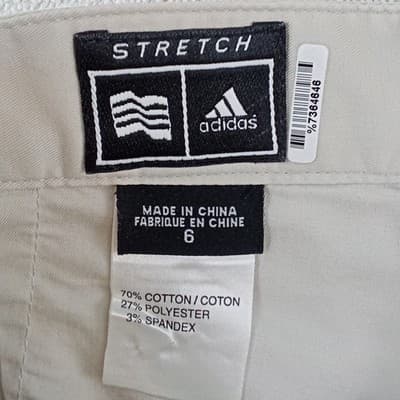 Adidas Women Khaki Stretch Golf Skort Size 6 Beige Active Tennis Skirt - Thumbnail 3
