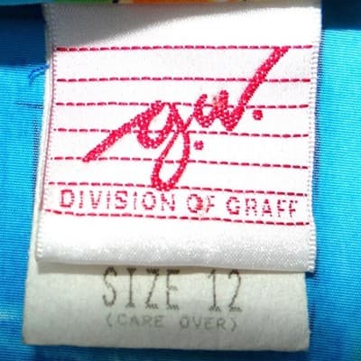 Vintage GW Division of Graff Abstract Floral Geometric Blazer Jacket Multi Sz 12 - Thumbnail 3