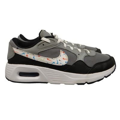 Nike Air Max Kids 4.5Y Youth Gray Black White Multi Swoosh Sneakers DM7592 - Thumbnail 4