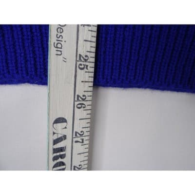 Vintage Little Lisa Ltd Royal Blue Ribbed Knit Sweater Long Sleeve Women's Med - Thumbnail 4