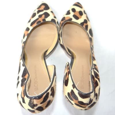 BCBGeneration Jaze Leopard Print Calf Hair d'Orsay Pumps Heels Size 9M PL-JAZE-X - Thumbnail 5