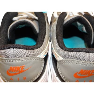 Nike Air Max Kids 4.5Y Youth Gray Black White Multi Swoosh Sneakers DM7592 - Thumbnail 11