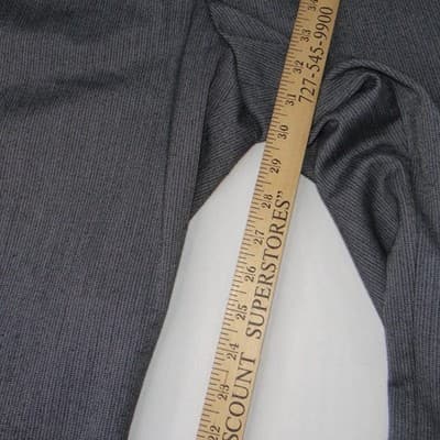 Apt 9 Womens Grey Herringbone Dress Pants Bootcut Size 10 Regular Stretch Work - Thumbnail 5