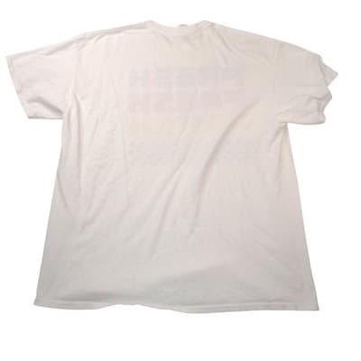 Vintage Gildan Fresh Triple Graphic Mens XL White Checkered Short Sleeve Tee - Thumbnail 3