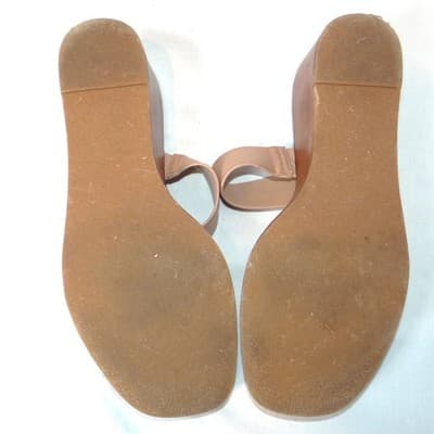 Steve Madden Henrietta Tan Studded Wedge Sandals HNRT01S1 Mens 8.5M - Thumbnail 6