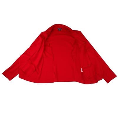 Covington Womens Red Single Button Blazer Jacket Size Medium Professional Office - Thumbnail 2