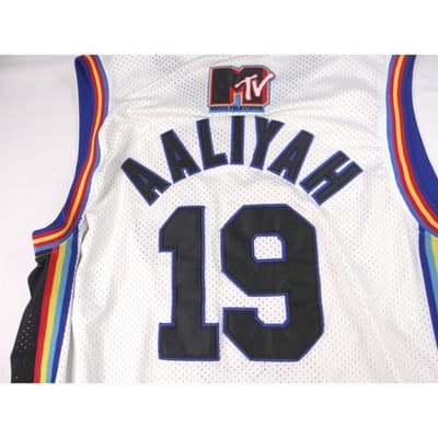 MTV Brick Layers Jersey 19 Kalith XXXL White Basketball Music Television - Thumbnail 8