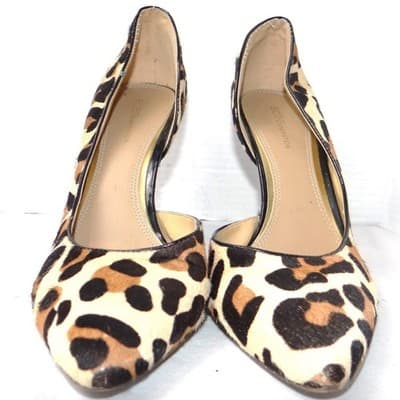 BCBGeneration Jaze Leopard Print Calf Hair d'Orsay Pumps Heels Size 9M PL-JAZE-X - Thumbnail 3