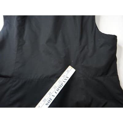 Ann Taylor Petites Black Faux Fur Collar Zip Vest Women Size LP - Thumbnail 8