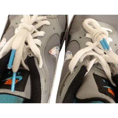 Nike Air Max Kids 4.5Y Youth Gray Black White Multi Swoosh Sneakers DM7592 - Thumbnail 10