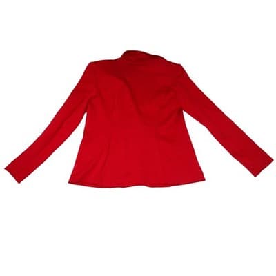 Covington Womens Red Single Button Blazer Jacket Size Medium Professional Office - Thumbnail 4